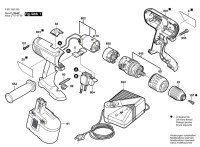 Bosch 0 601 952 203 Gsb 24 Ve-2 Cordless Impact Drill 24 V / Eu Spare Parts